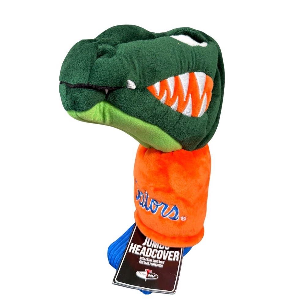 Team Golf Florida Gators Jumbo Driver Headcover Green Orange Plush Long Neck